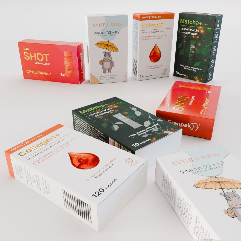 unit packaging for Packaging for cosmetics, dietary supplements, pharmaceutical and food products